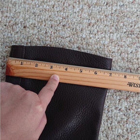 J. crew riding genuine leather boot - dark brown size 7 - Picture 9 of 11